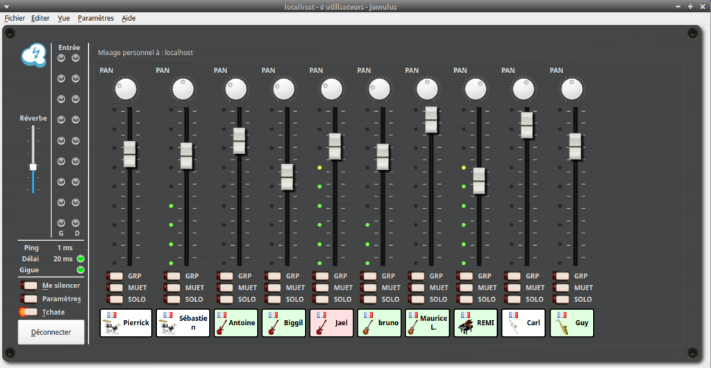 Jam en Ligne - Logiciel